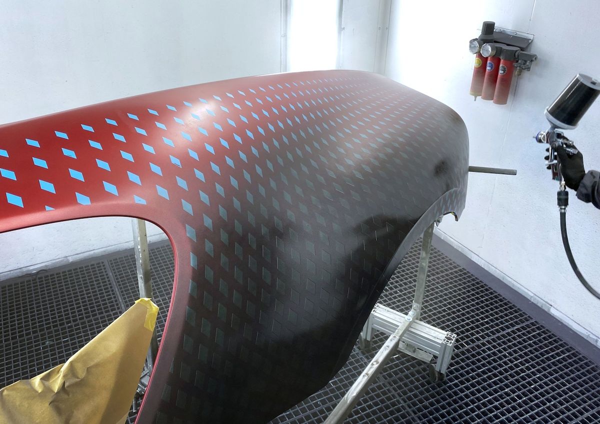 Vývoj a výroba Bugatti Divo Ladybug