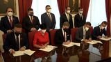 Šéfové SPOLU a PirSTAN podepsali koaliční smlouvu