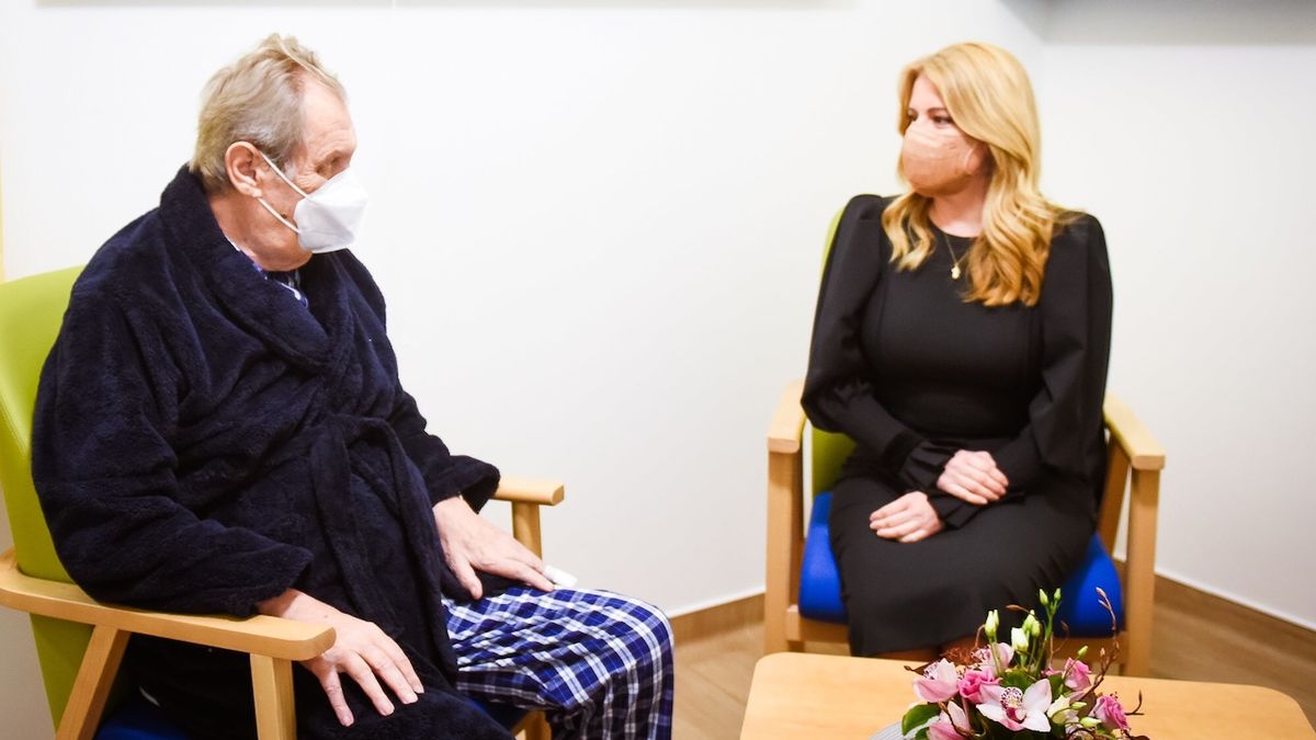 Zemana v nemocnici navštívila slovenská prezidentka Čaputová