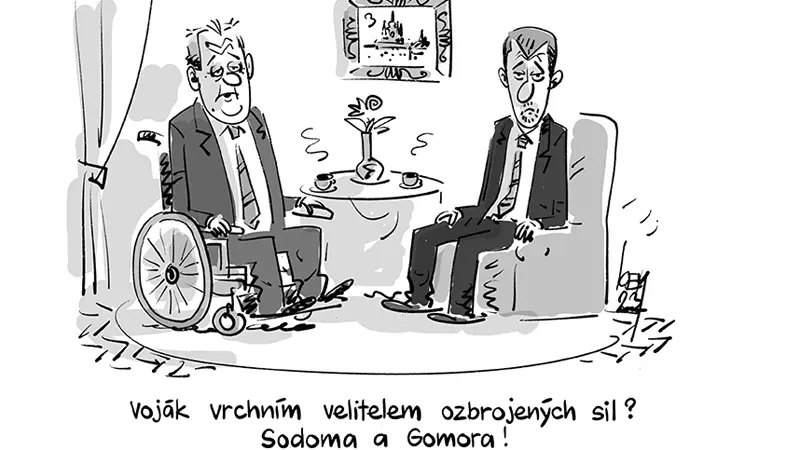 Voják vrchním velitelem ozbrojených sil? Sodoma a Gomora!