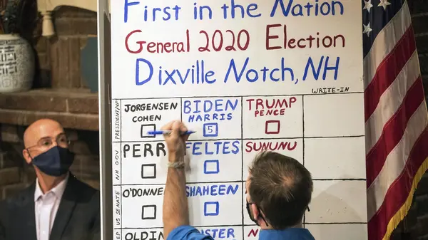 Elections began in the US, and Biden won in Dixville Notch