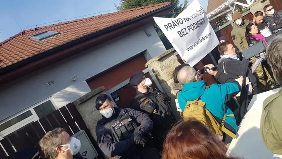 Chcipl Pes Demonstroval Pred Hamackovym Domem Dovezl Mrazak Novinky Cz