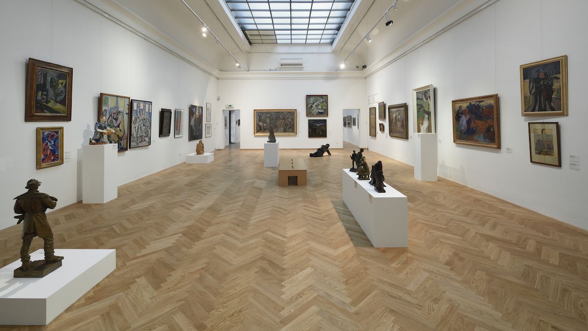 Pohled do výstavních prostor Galerie výtvarného umění v Ostravě.