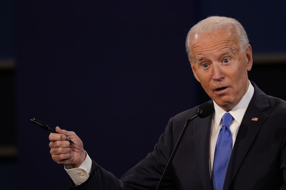 Joe Biden během poslední volební debaty před prezidentskými volbami v USA