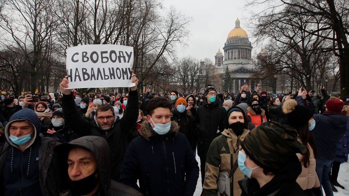 Protesty na podporu Navalného