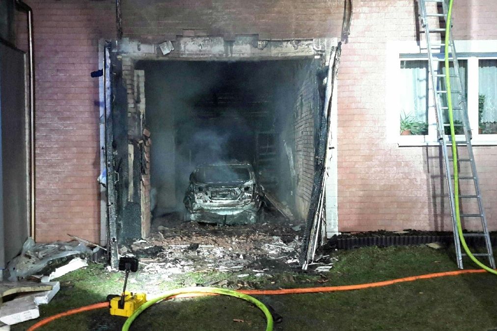 Požárem zasažený dům na Kyjovsku