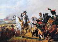 Napoleon v bitvě u Wagramu roku 1809. Tehdy ještě porazil Rakousko na hlavu.
