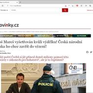 Podvodníci lákají i na Leoše Mareše, odhalit podvod je možné na první pohled podle adresního řádku.