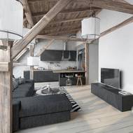 Velkému prostoru budou slušet i tmavé barvy. V malém bytě ale dejte přednost světlým.