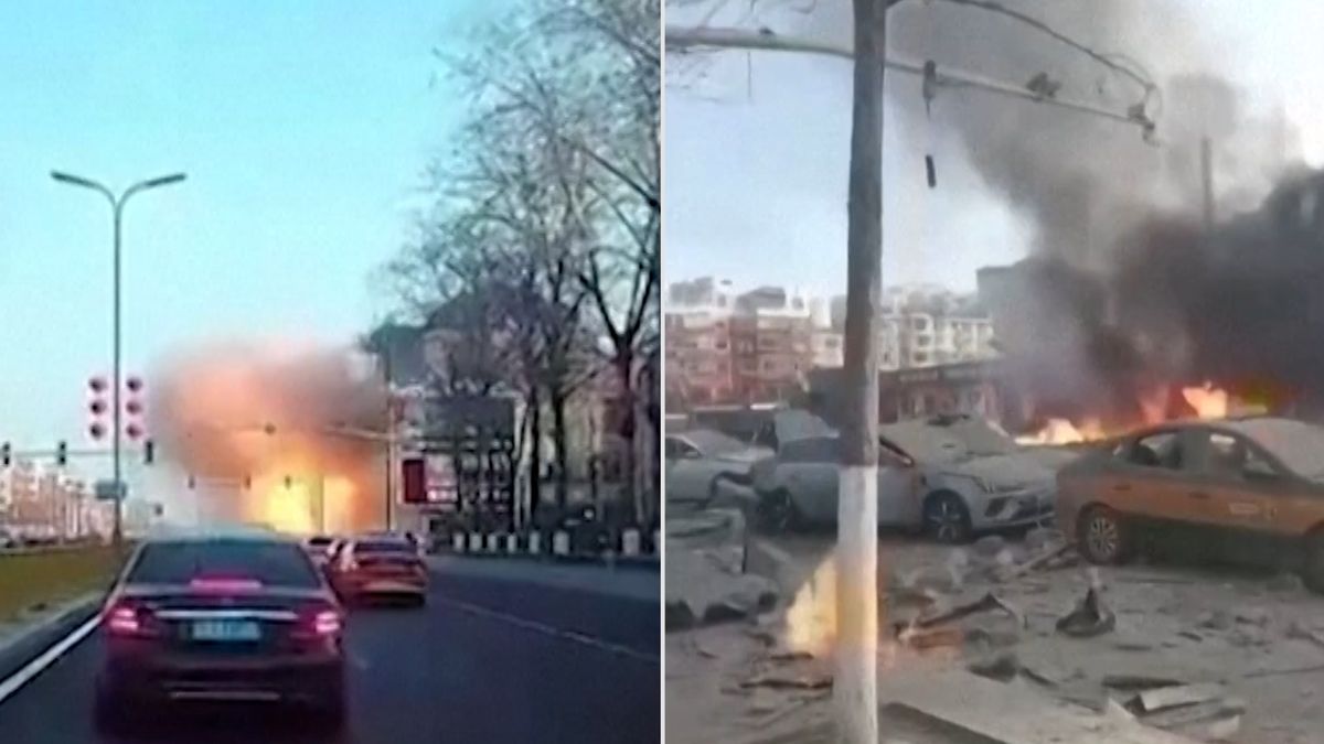 Masivní výbuch plynu v čínské restauraci usmrtil nejméně dva lidi a desítky dalších zranil