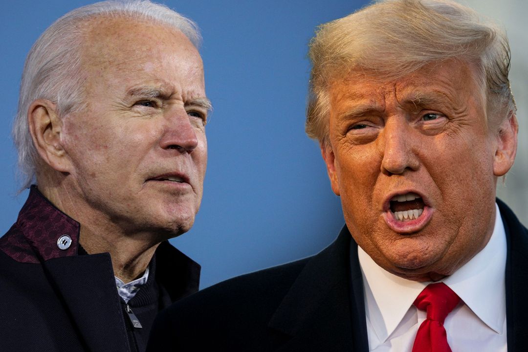 Donald Trump (vpravo) a Joe Biden