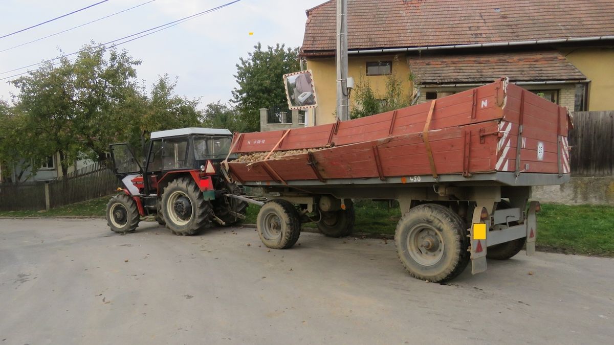 Nehoda traktorů na Jihlavsku