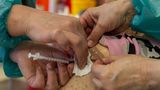 V pražské nemocnici očkovali i kolemjdoucí, aby nemuseli vyhazovat dávky