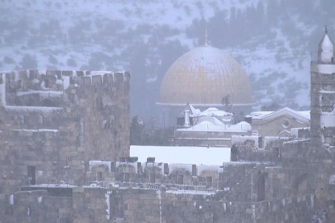 BEZ KOMENTÁŘE: V Jeruzalémě napadl po letech sníh
