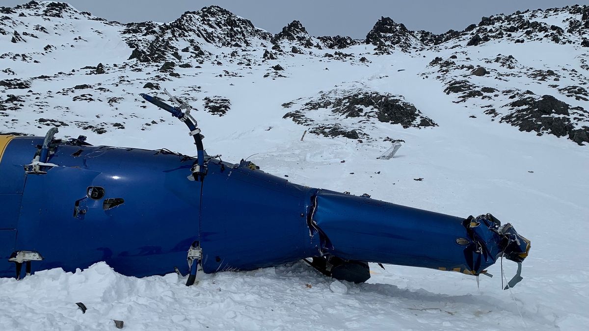 Zřícená helikoptéra na Aljašce, v níž cestoval Petr Kellner