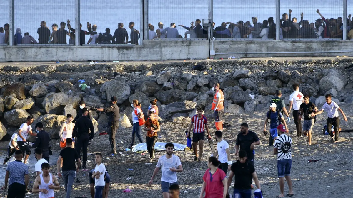 Migranti u hranice Ceuty