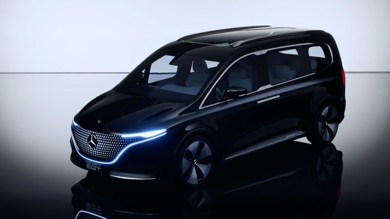 Mercedes představuje EQT, koncept kompaktní elektrické dodávky