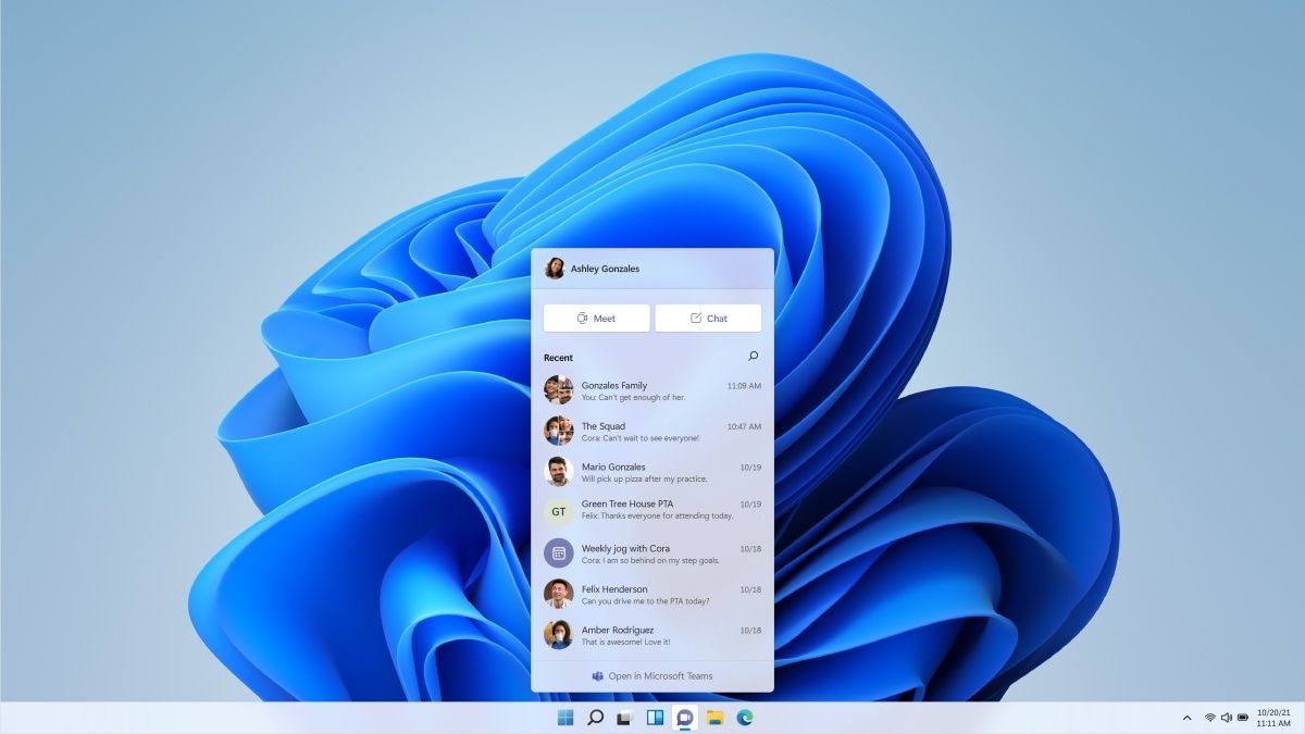 Systém Windows 11 klade důraz na snadnou komunikaci s ostatními uživateli.