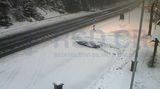 Silničáři kvůli sněžení uzavřeli tah z Tanvaldu do Harrachova
