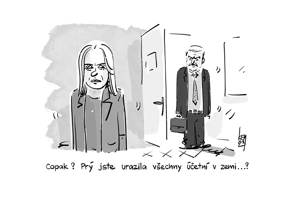 Copak? Prý jste urazila všechny účetní v zemi...?