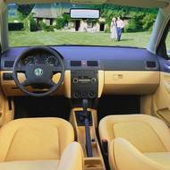 Interiér produkční fabie první generace před modernizací