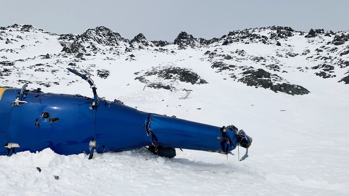 Zřícená helikoptéra na Aljašce, v níž cestoval Petr Kellner.