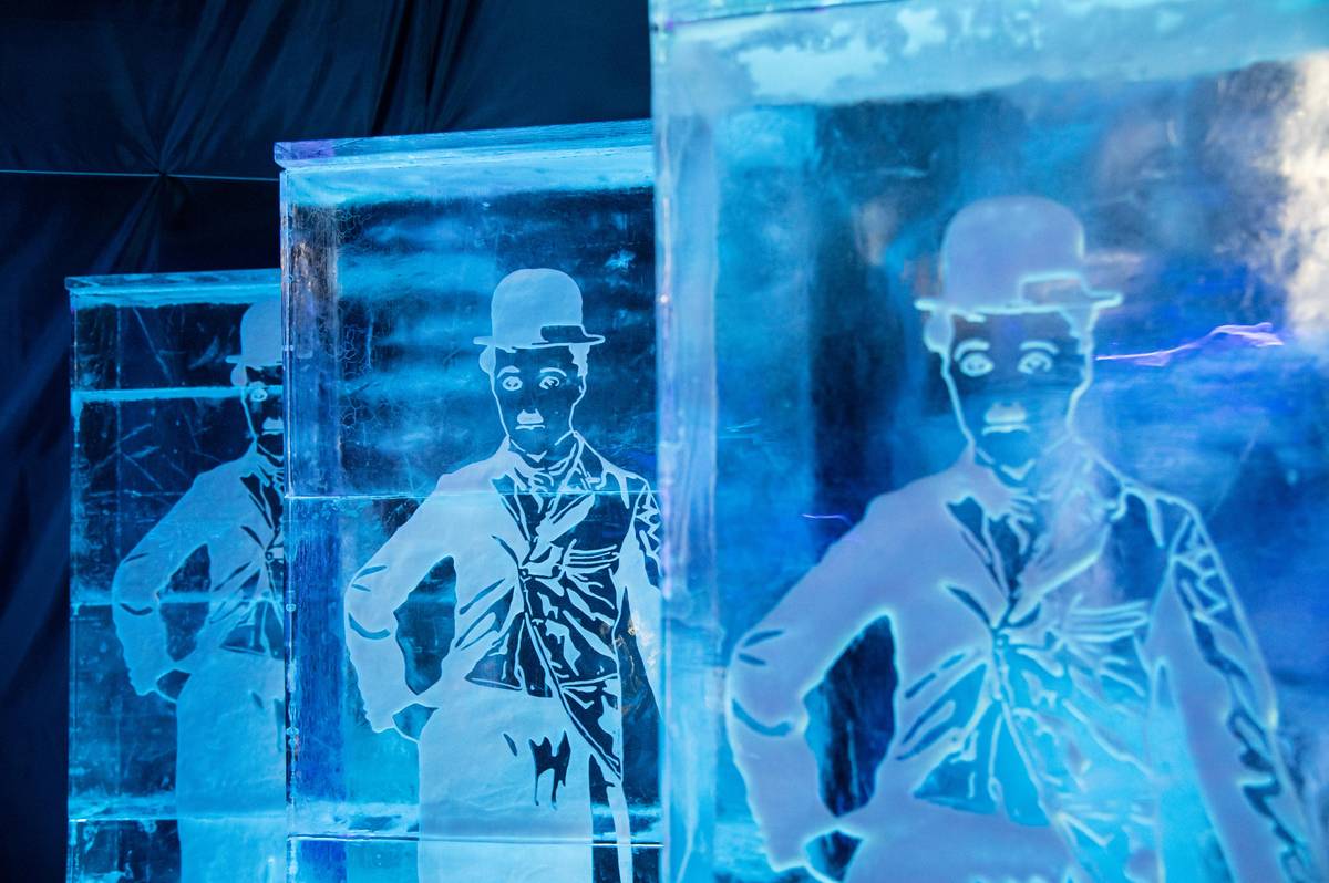 Výstava je rozdělená do několika sekcí. Dospělí návštěvníci ocení tu pop-artovou, kde je vyobrazen například Charlie Chaplin, Beatles nebo Marilyn Monroe.