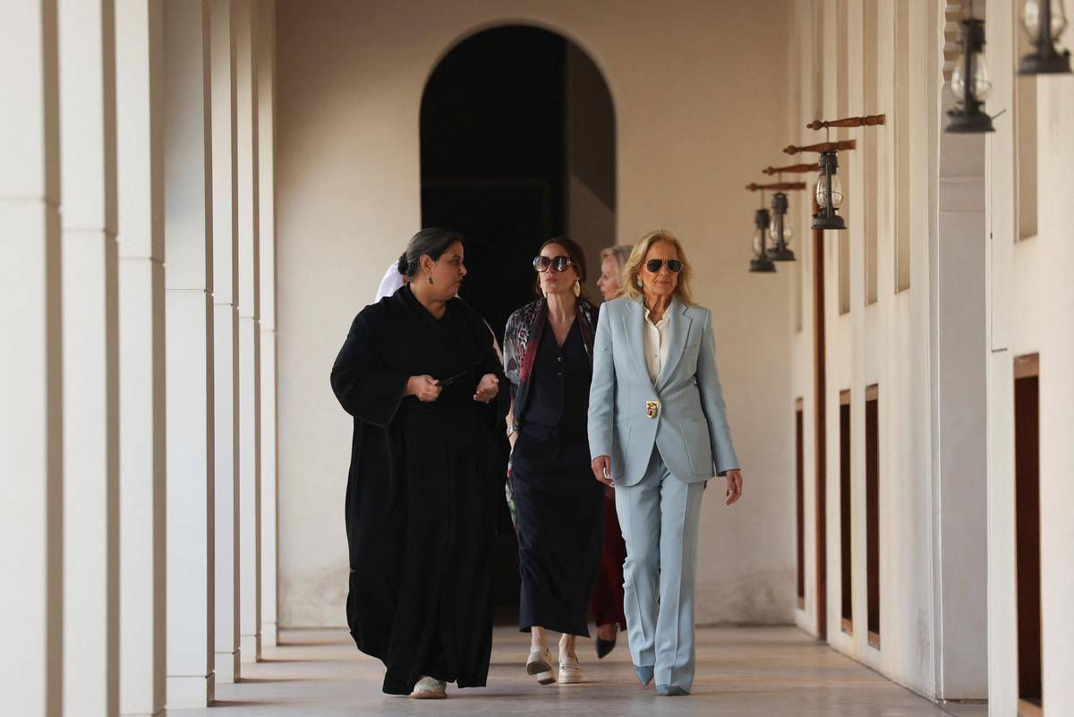 První dáma Jill Bidenová na státní návštěvě v Abú Dhabí
