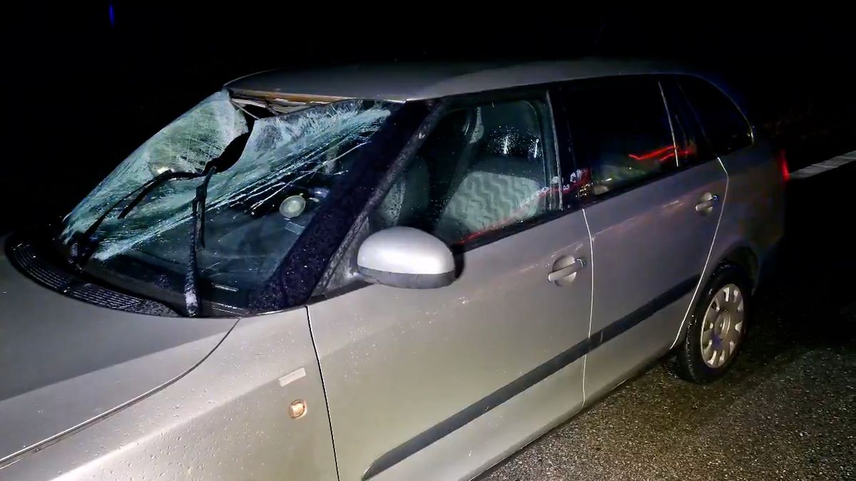 Muže na Vyškovsku srazilo auto. Ve tmě a dešti přebíhal silnici