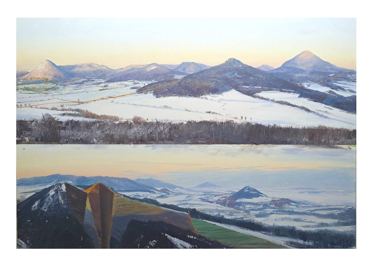 Adam Kašpar, Boreč, 2024, olej na plátně