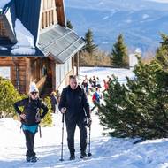 Posledních sto metrů na vrchol Lysé hory.