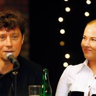 2010: vítězové Pavel Kříž a Alice Stodůlková (na tiskové konferenci před začátkem soutěže, září 2010)
