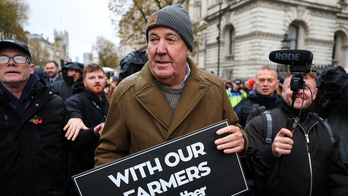 FOTO: Farmářského protestu v Londýně se zúčastnil Jeremy Clarkson