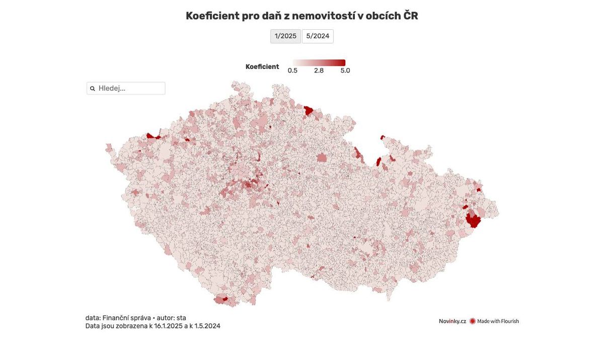 Daň z nemovitosti vzrostla ve stovkách obcí. Čas na její zaplacení se krátí