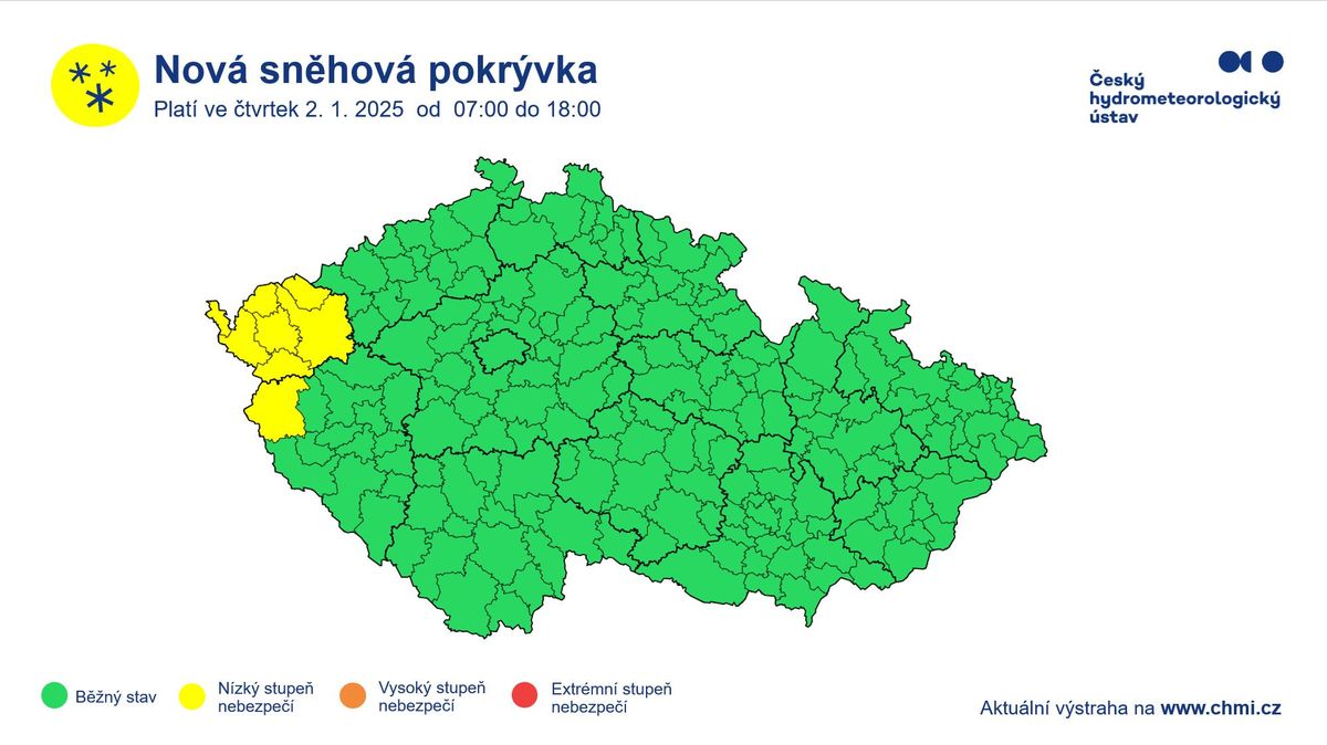 Přes sedm centimetrů. Od západu přijde sníh