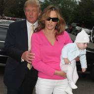 Rodiče Trumpovi se synem Barronem v roce 2006