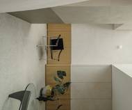 V interiéru se uplatnilo minimum nábytku.