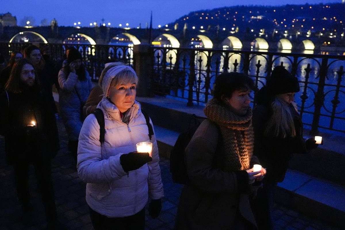 A vydali se na pochod na Palachovo náměstí.