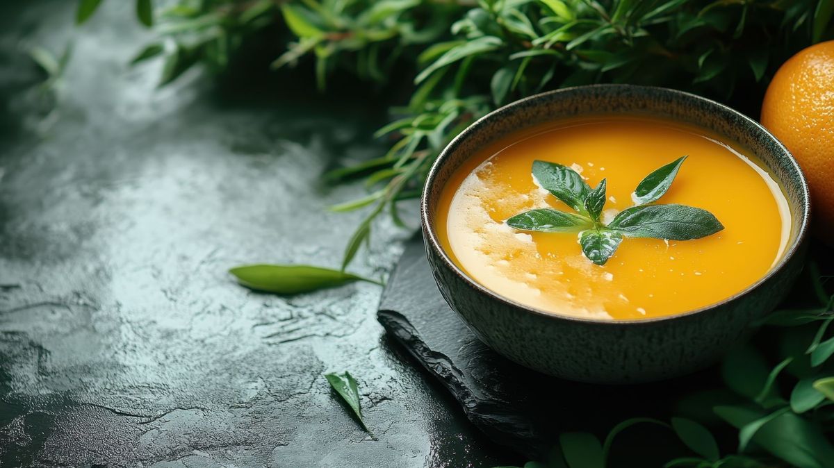 Recept na citrusovou polévku s mrkví a zázvorem