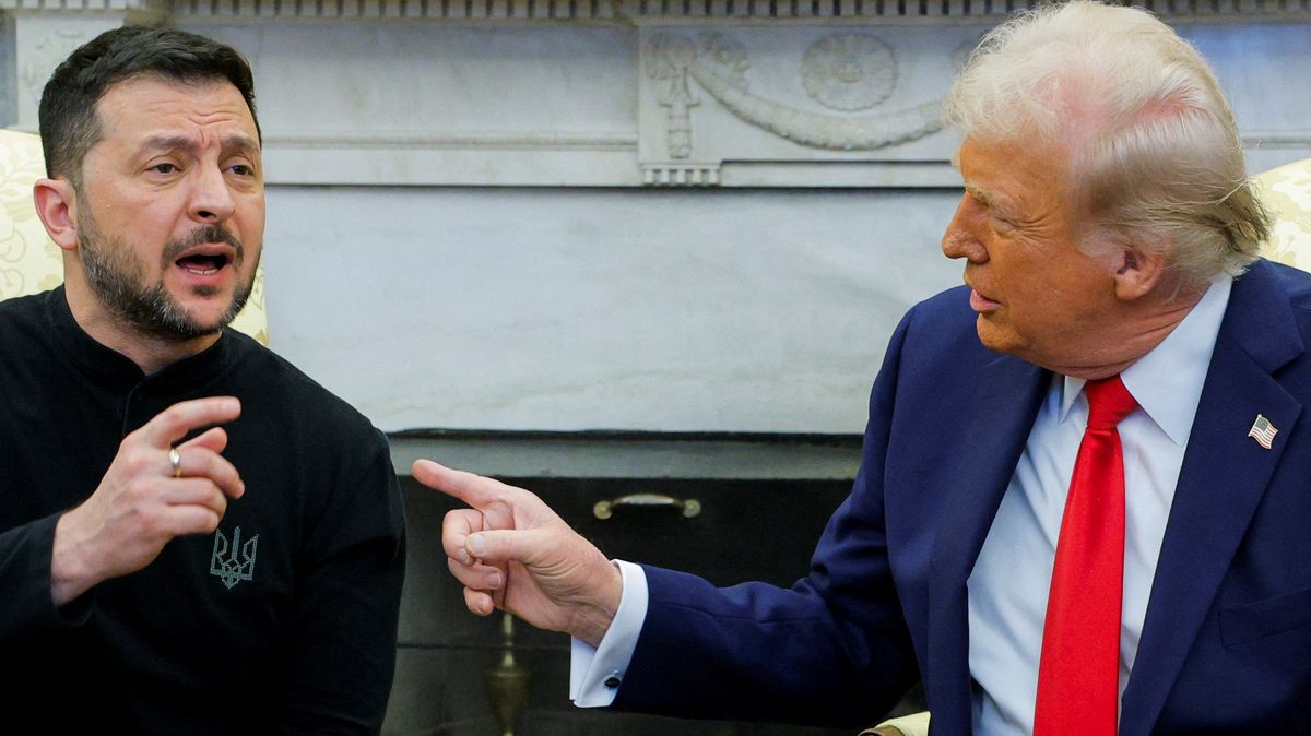 Drsný dárek od Zelenského. Trumpa v Oválné pracovně nenaštvala jen mikina