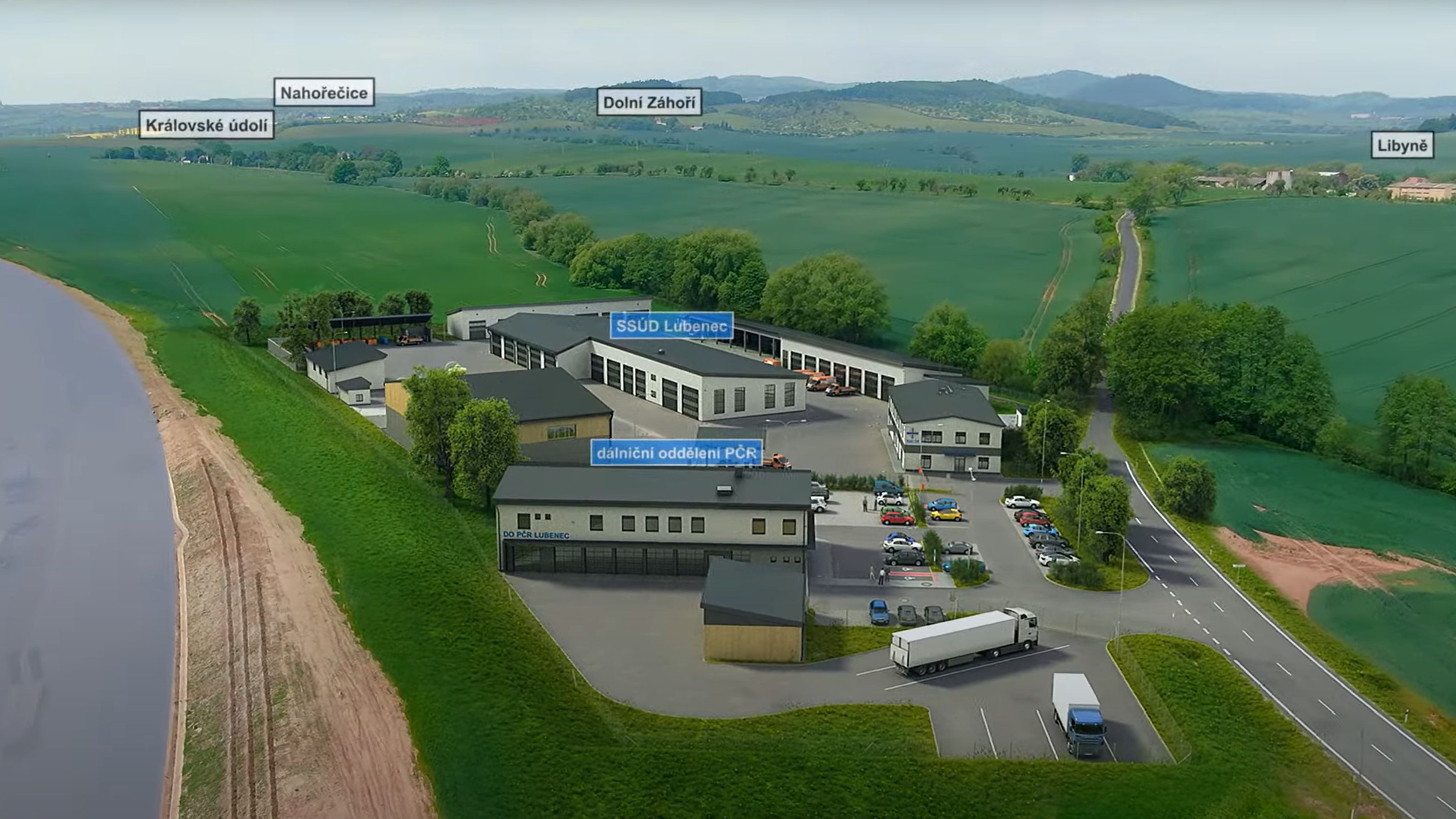 D6 motorway construction site