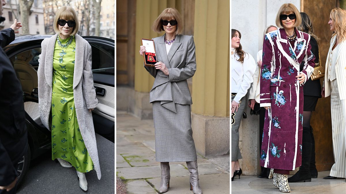Módní ikonou v 75 letech: Anna Wintourová ohromila svými outfity na týdnech módy v Paříži i Miláně