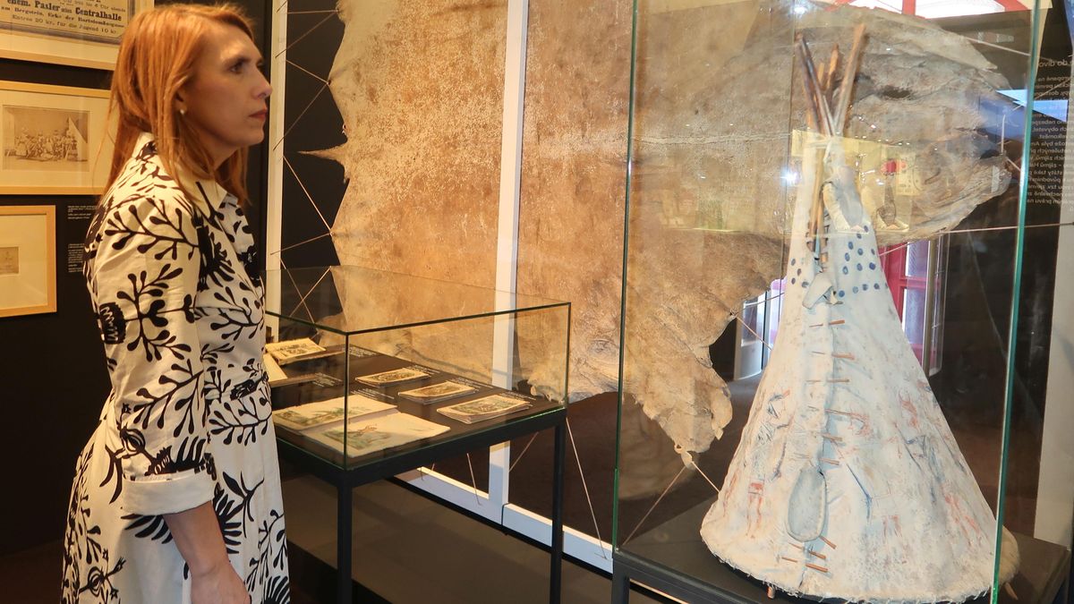 Teepee, s nímž si hrál malý Mikoláš Aleš na indiány. V Plzni objevují Ameriku