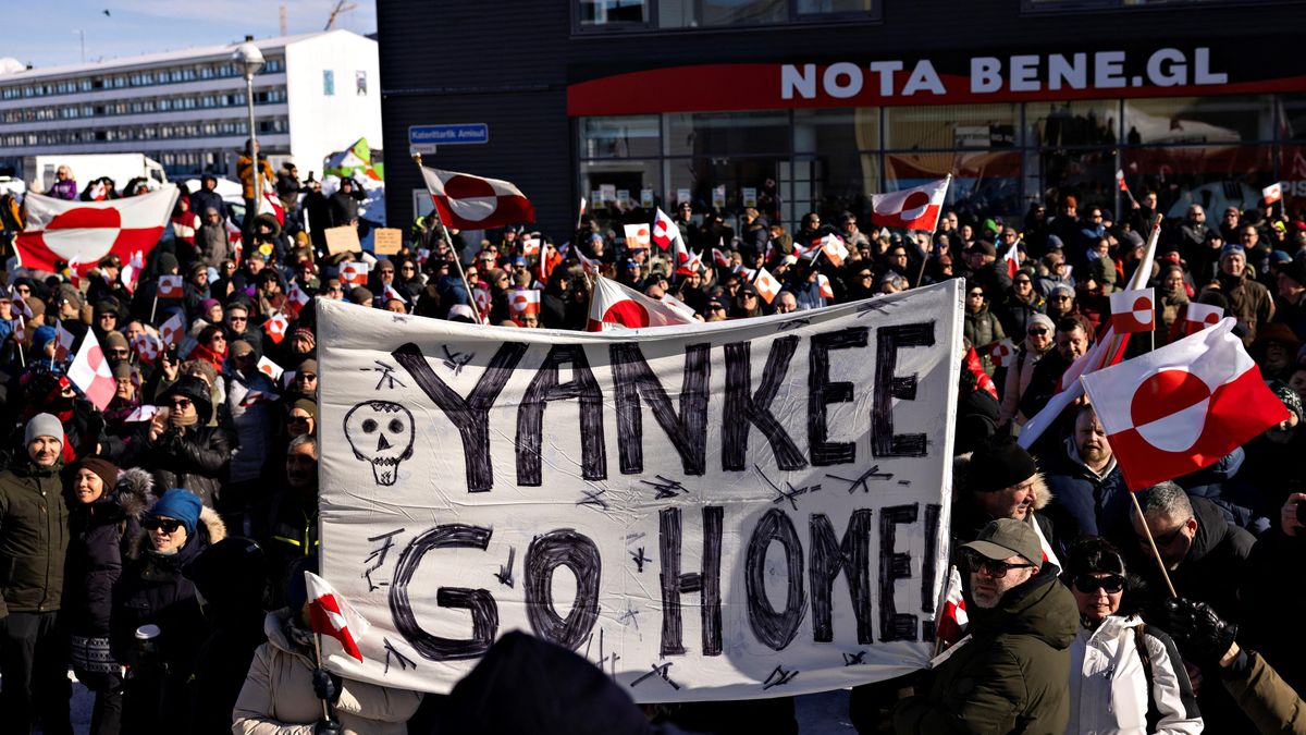 Masivní protest v Grónsku. Proti Trumpovi demonstrovalo tisíc lidí