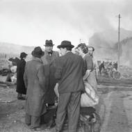 Praha po leteckém bombardování 25. března 1945