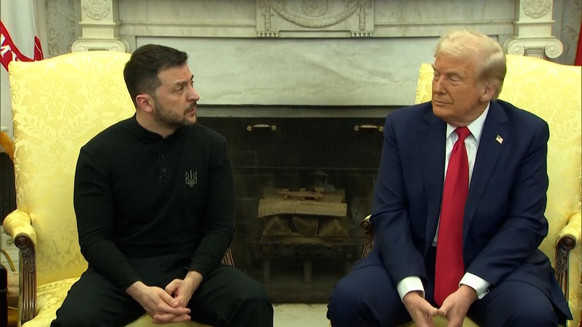 Ukrajina vytvořila tričko s populární hláškou ze setkání Trumpa a Zelenského
