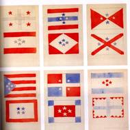 Jedním z aspirantů na autora československé vlajky byl grafik a typograf Vojtěch Preissig. Tyto návrhy vznikly poté, co se „umělci v Uměleckém sboru Památníku odboje
v květnu 1919 rozhodli, že iniciativně vypracují návrhy na státní vlajku a vojenské prapory. Preissig byl v té době ještě v Americe a poštou zaslal třináct zajímavých řešení československé vlajky,“ popisuje Aleš Brožek ve zpravodaji České vexiologické společnosti. Můžeme vidět různé verze, ve kterých se objevují čtyři hvězdy a různé použití červených a bílých pruhů či klínů.