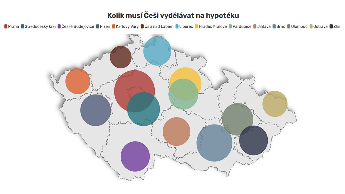 Jaký je kde třeba výdělek? Dosáhnout na hypotéku začíná být problém už i mimo Prahu