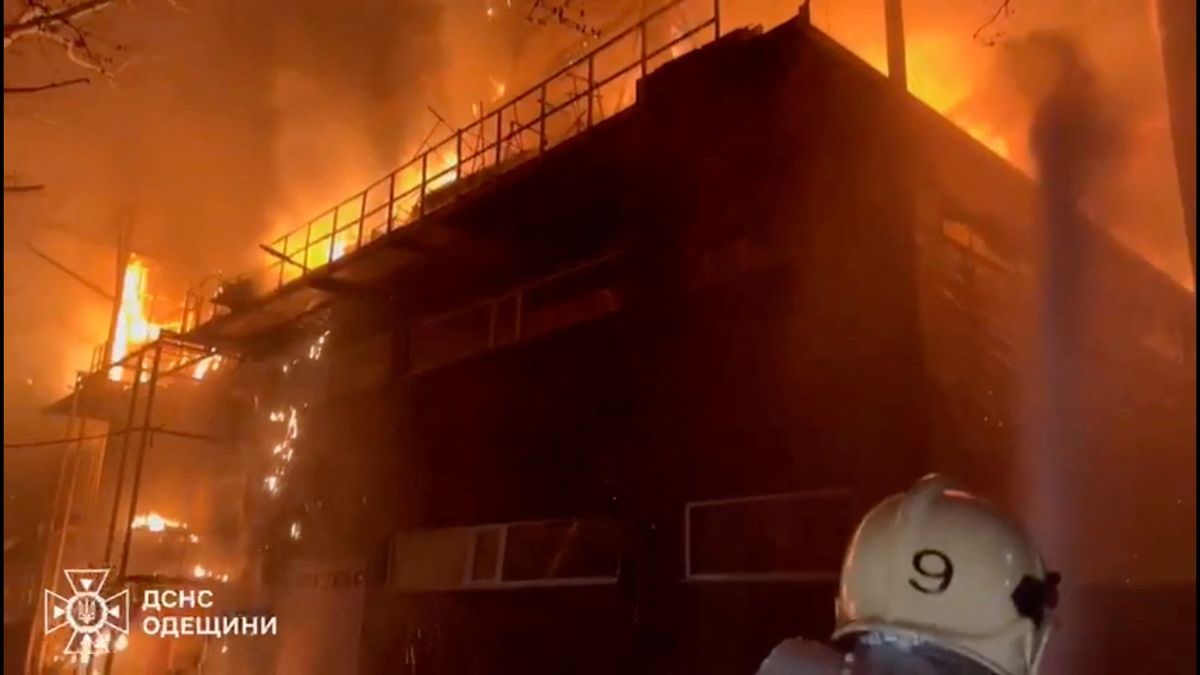 Oděsa hlásí raněné po masivním ruském dronovém útoku