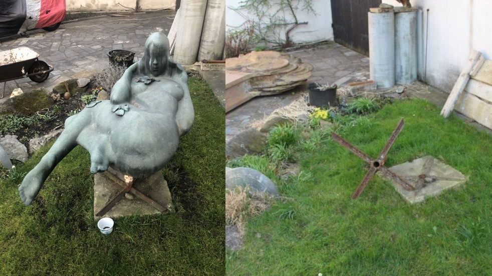 Třísetkilová socha zmizela z památkově chráněného ateliéru v Praze
